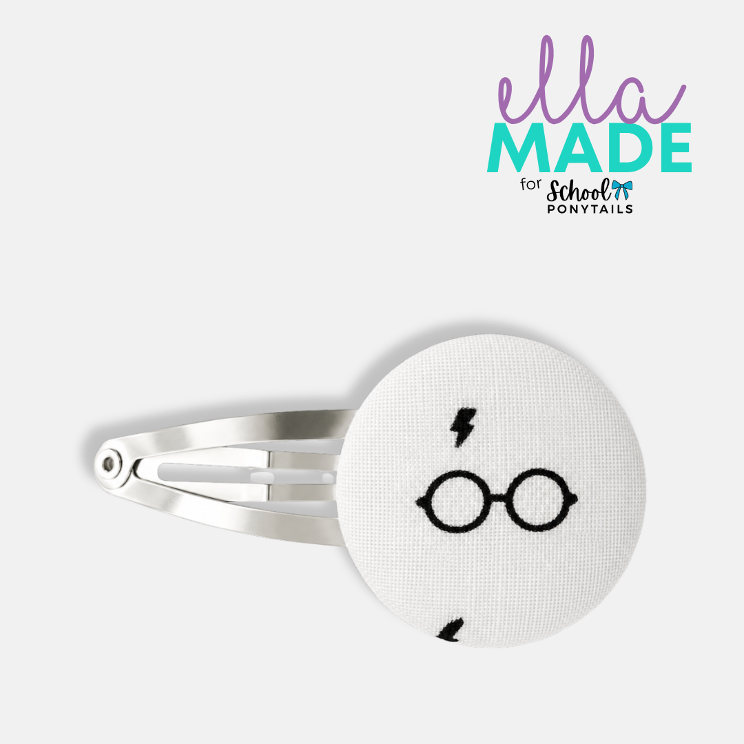 Limited Edition: Wizard Glasses Covered Buttons - Ponytails and Fairytales