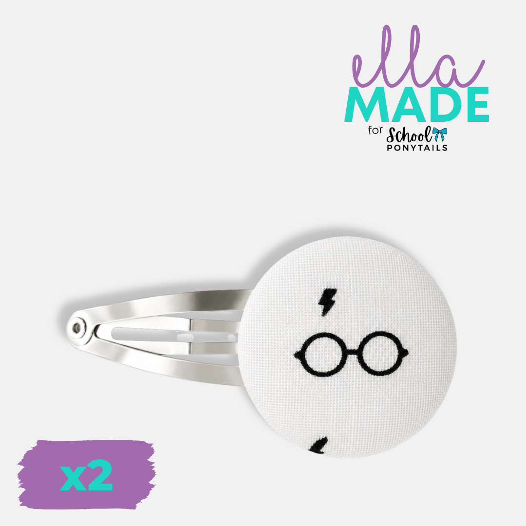 Limited Edition: Wizard Glasses Covered Buttons - Ponytails and Fairytales