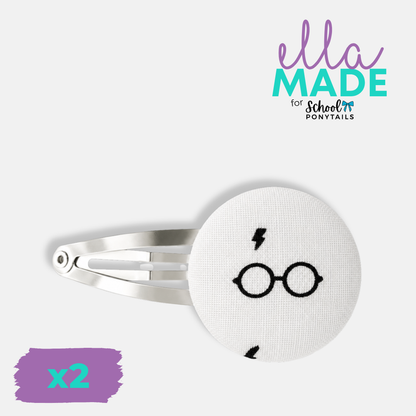 Limited Edition: Wizard Glasses Covered Buttons - Ponytails and Fairytales