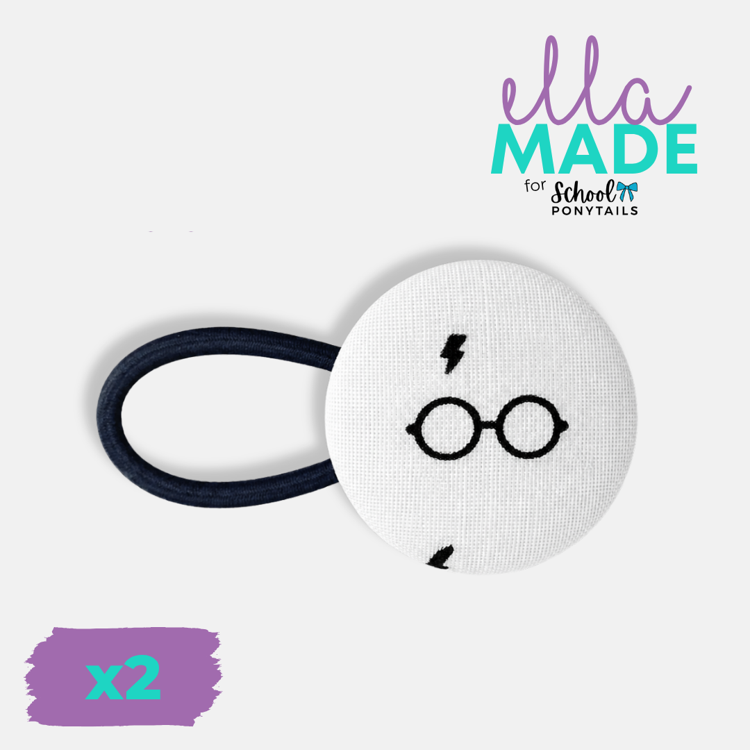 Limited Edition: Wizard Glasses Covered Buttons - Ponytails and Fairytales