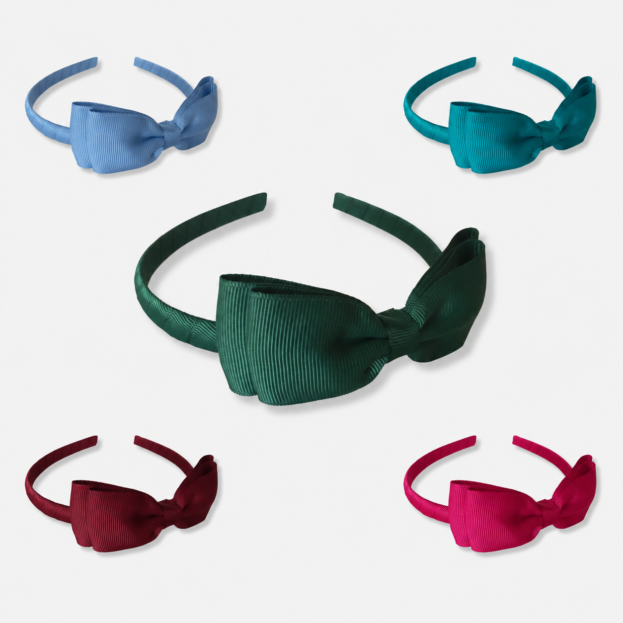 Headband with Bowtie - Single Colour - Ponytails and Fairytales