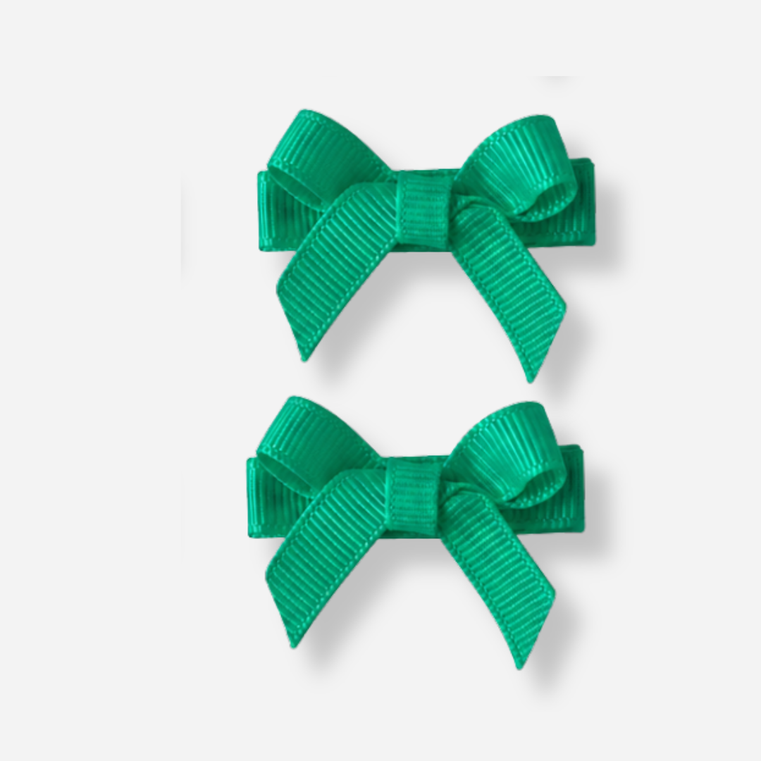 No Slip Bow Clips (2pc) - Ponytails and Fairytales