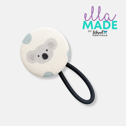 Limited Edition: Koala + Eucalyptus Covered Buttons - Ponytails and Fairytales