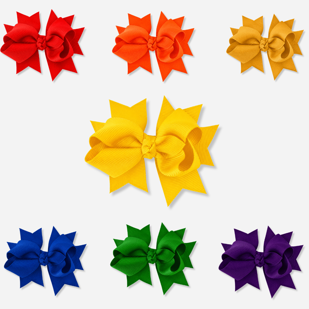 Layered Bows - Single Colour - Ponytails and Fairytales