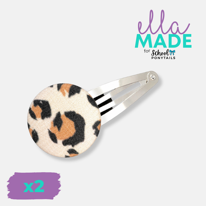 Limited Edition: Leopard Print Covered Buttons - Ponytails and Fairytales
