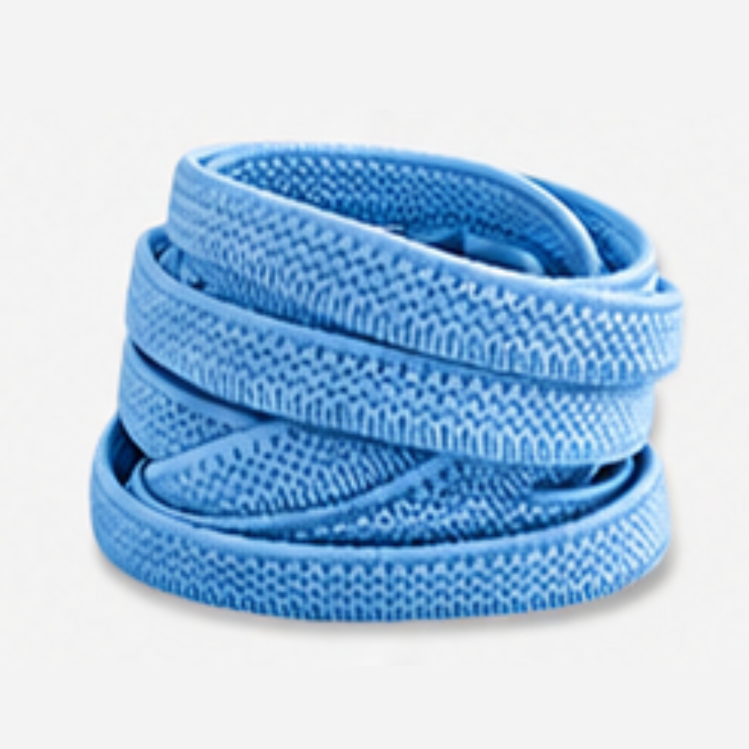 No Tie Elastic Shoelaces - Sky Blue