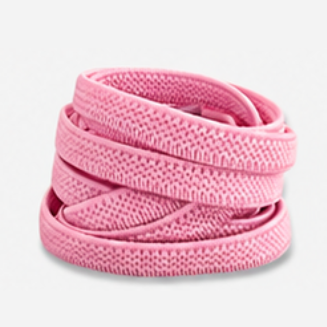 No Tie Elastic Shoelaces - Ballet Pink - Ponytails and Fairytales