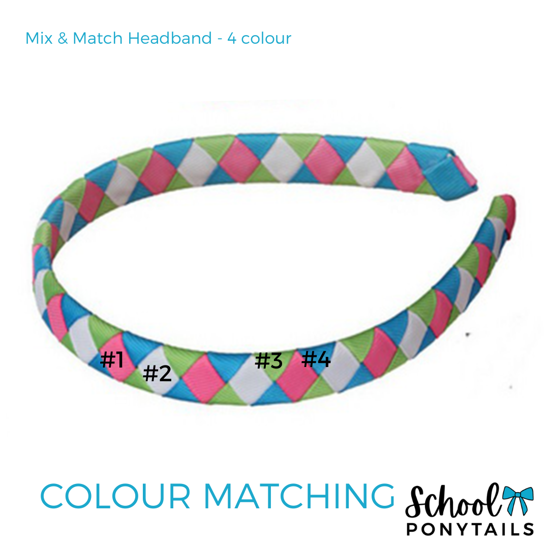 Red & Royal Blue & Ice Blue Hair Accessories