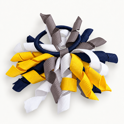 Navy & Yellow & Grey & White Hair Accessories
