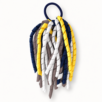 Navy & Yellow & Grey & White Hair Accessories