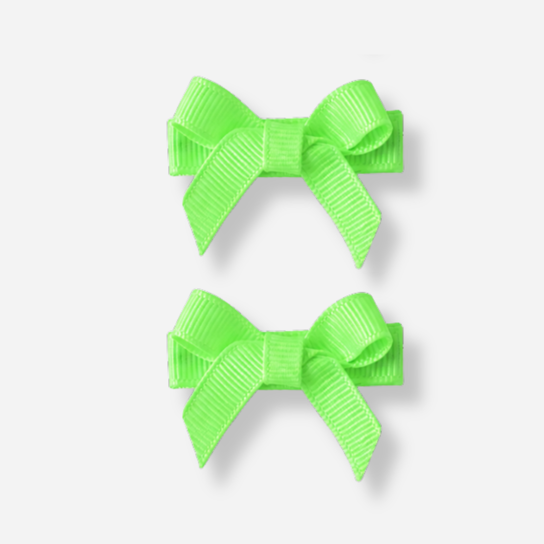 No Slip Bow Clips (2pc) - Ponytails and Fairytales