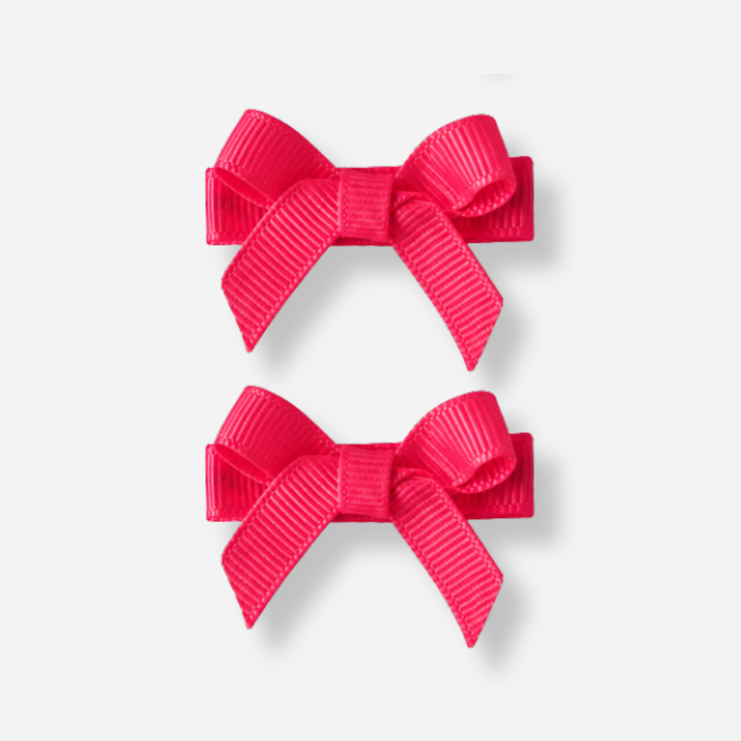 No Slip Bow Clips (2pc) - Ponytails and Fairytales
