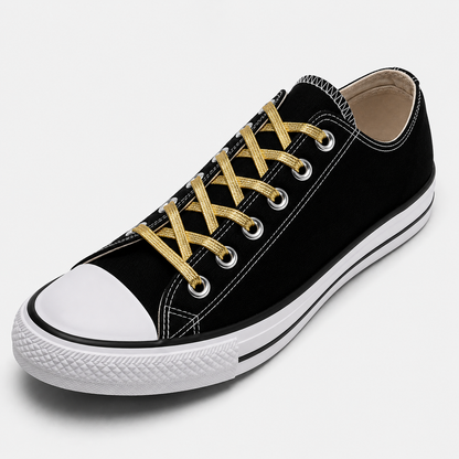 No Tie Elastic Shoelaces - Shiny Gold