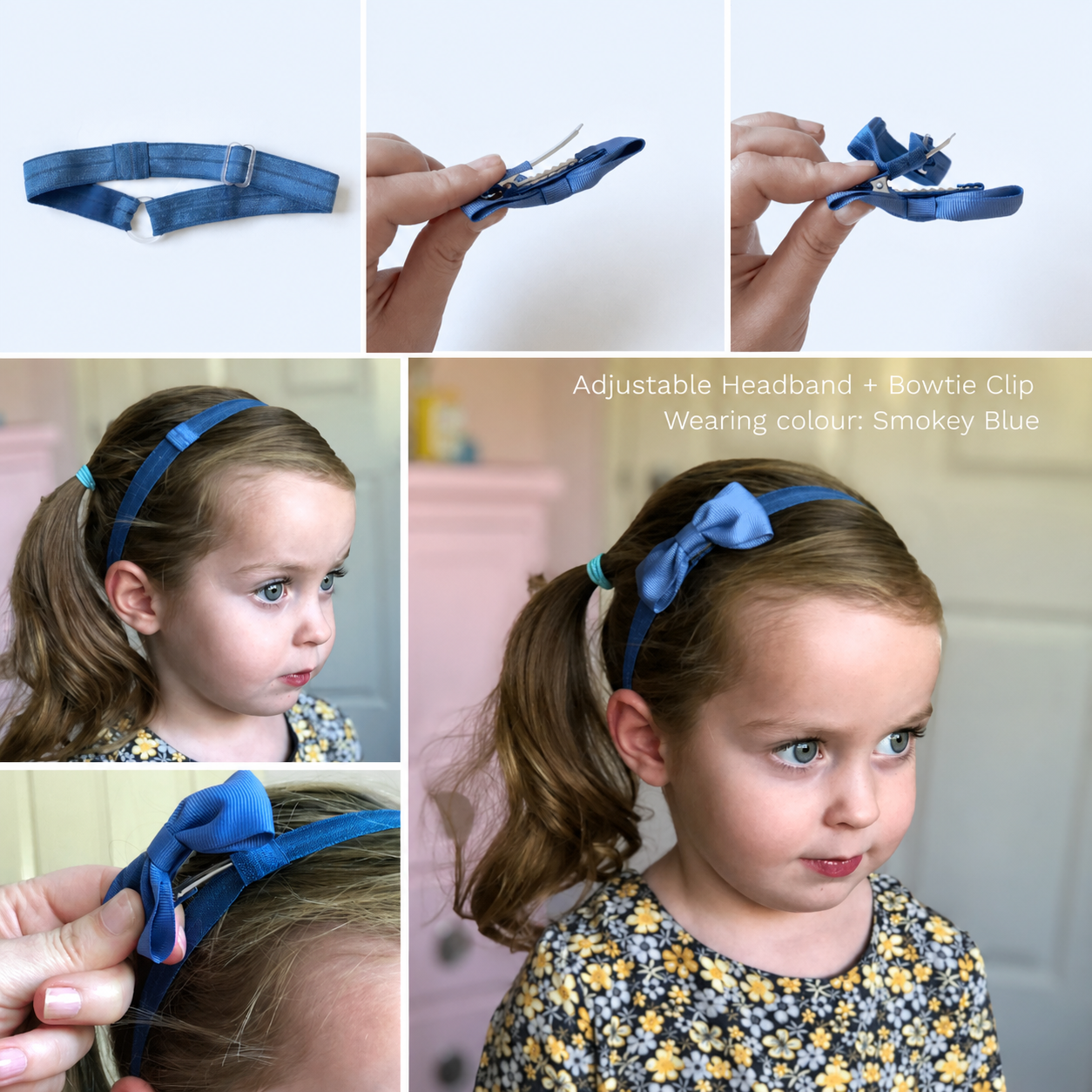 'One Size Fits All' Adjustable Elastic Headband - Ponytails and Fairytales