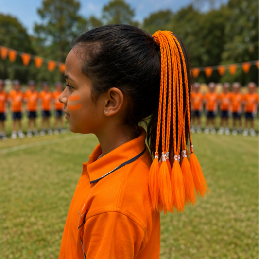 Orange House Coloured Hair Extensions