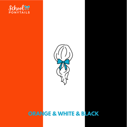Orange & Black & White Hair Accessories