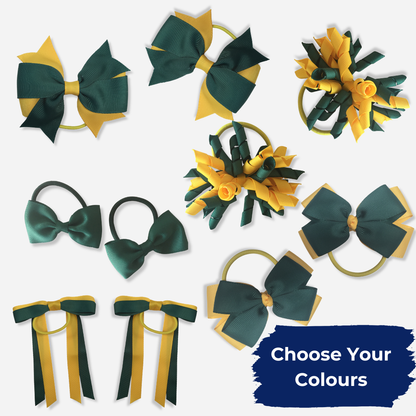 Green & Royal Blue Hair Accessories