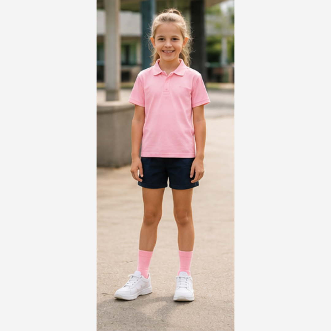 Pink School Socks