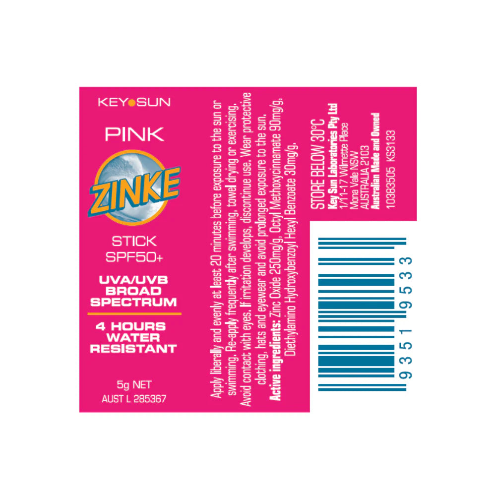 Coloured Zinc Sticks SPF 50+