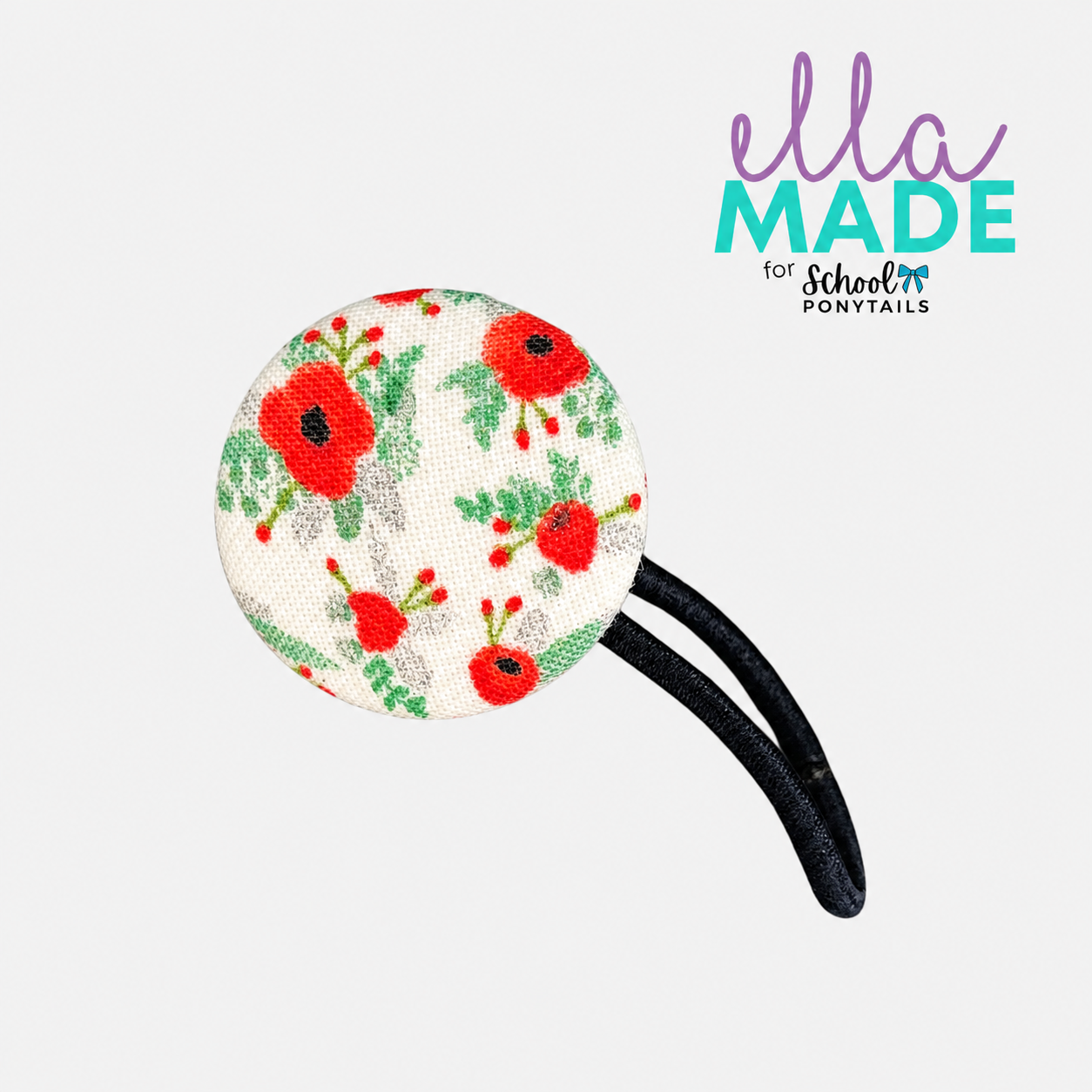 Limited Edition: Remembrance Poppies Covered Buttons - Ponytails and Fairytales