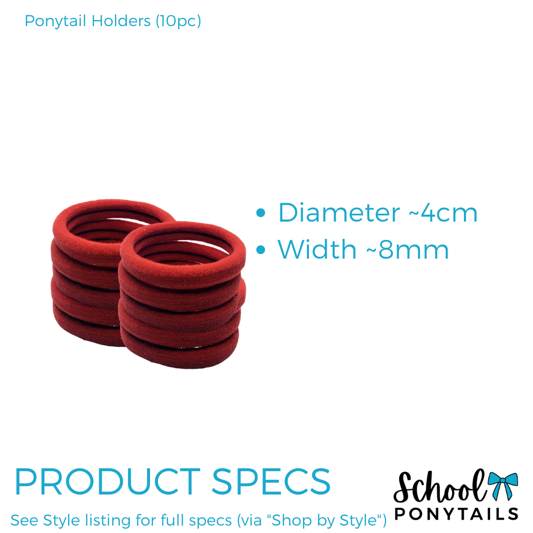 Burgundy / Maroon Hair Accessories - Ponytails and Fairytales