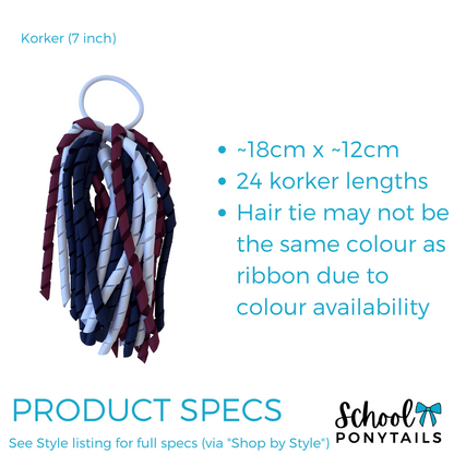 Burgundy / Maroon Hair Accessories - Ponytails and Fairytales