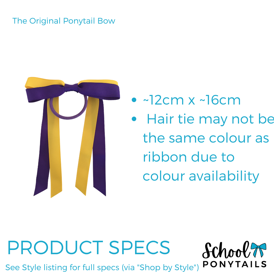 Salvado Catholic College Original Ponytail Bow