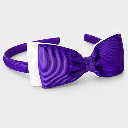 Headband with Bowtie - Multi Colour - Ponytails and Fairytales