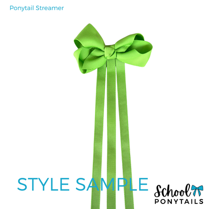 Dark Petrol Green & White Hair Accessories - Ponytails and Fairytales
