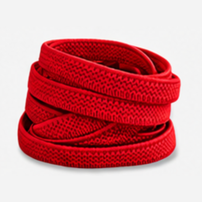 No Tie Elastic Shoelaces - Red - Ponytails and Fairytales
