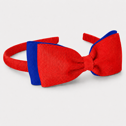 Headband with Bowtie - Multi Colour - Ponytails and Fairytales
