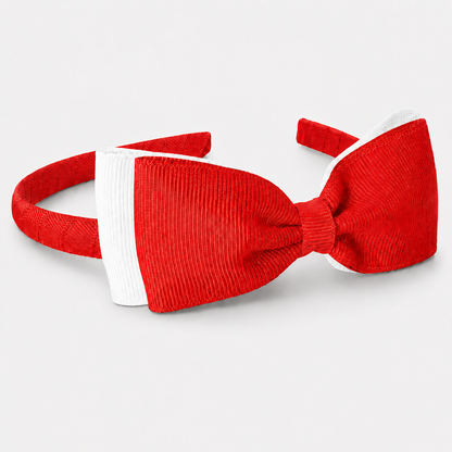 Headband with Bowtie - Multi Colour - Ponytails and Fairytales