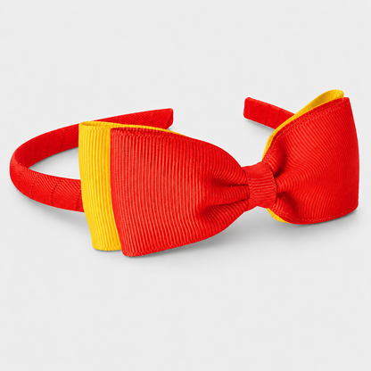 Headband with Bowtie - Multi Colour - Ponytails and Fairytales