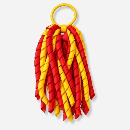 Long Curly Korker Ribbon Hair Tie - Multi Colour