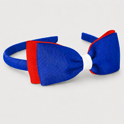 Headband with Bowtie - Multi Colour - Ponytails and Fairytales