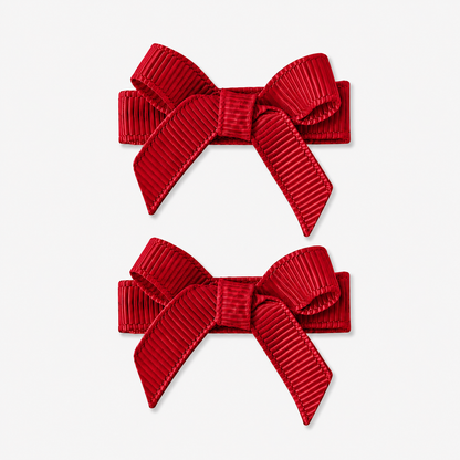 No Slip Bow Clips (2pc) - Ponytails and Fairytales