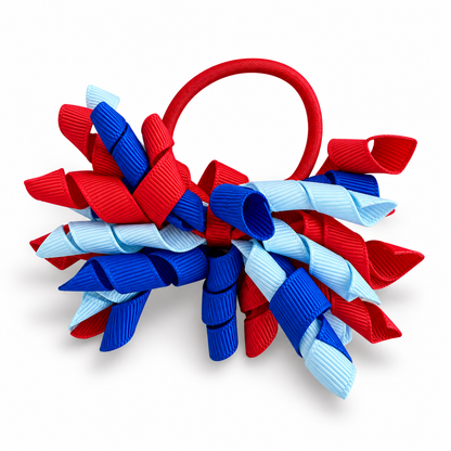 Red & Royal Blue & Ice Blue Hair Accessories