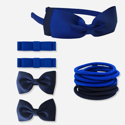 Bottle Green & Navy Hair Accessories