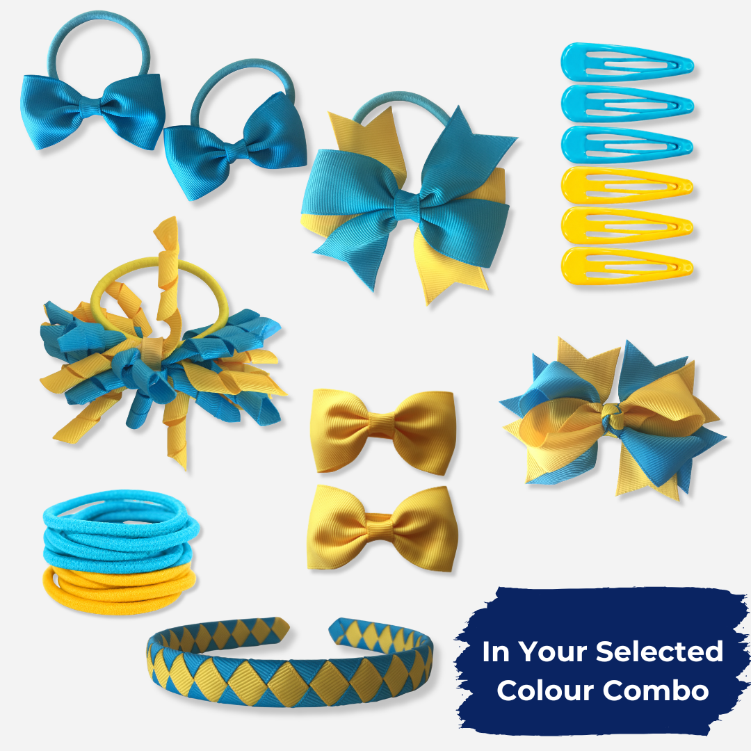 Sky Blue & Royal Blue Hair Accessories