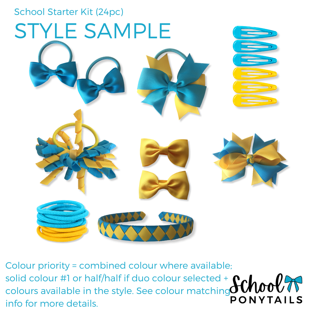 School Starter Kit (24pc) - Ponytails and Fairytales