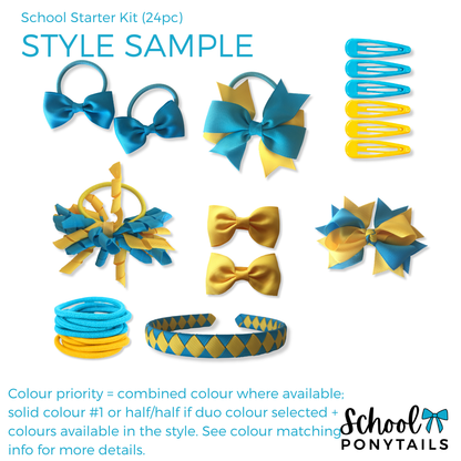 School Starter Kit (24pc) - Ponytails and Fairytales