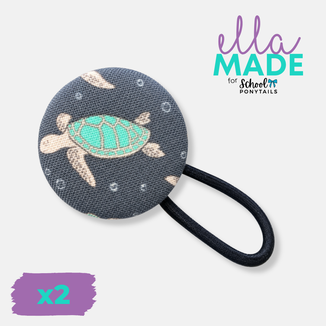 Limited Edition: Sea Turtle Covered Buttons - Ponytails and Fairytales