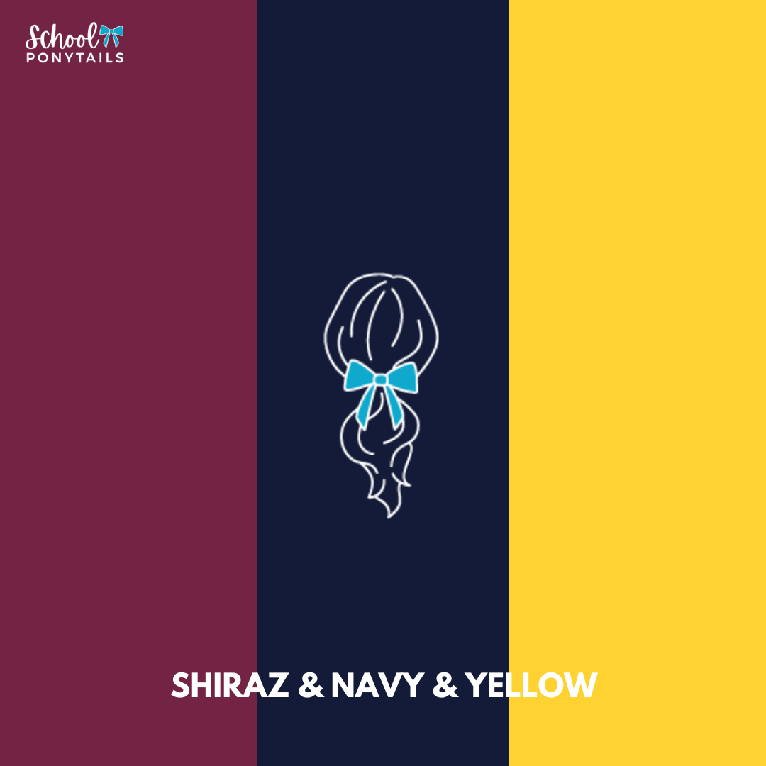 Shiraz & Navy & Yellow Hair Accessories