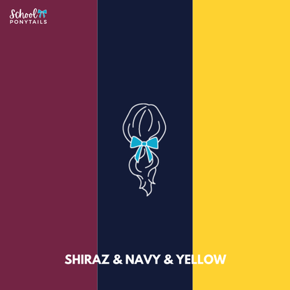 Shiraz & Navy & Yellow Hair Accessories