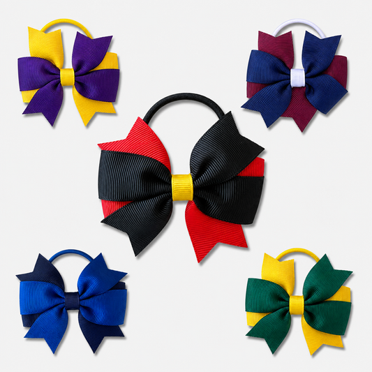 Swallowtail Bow Hair Tie - Multi Colour