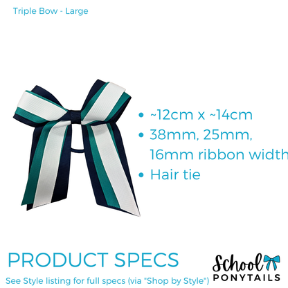 Triple Layer Cheer Bow - Large {Pre-order}