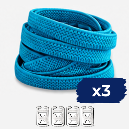 No Tie Elastic Shoelaces - Turquoise