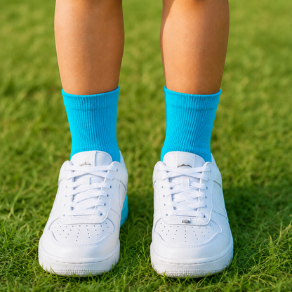 Turquoise Aqua House Socks