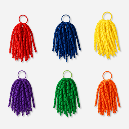 Curly Long Korker Ribbon Hair Tie - Single Colour - Ponytails and Fairytales