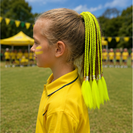 Yellow House Coloured Hair Extensions